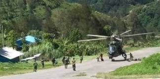 Indonesian military forces conduct operations in Intan Jaya, Papua province