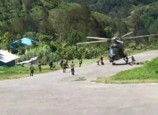 Indonesian military forces conduct operations in Intan Jaya, Papua province