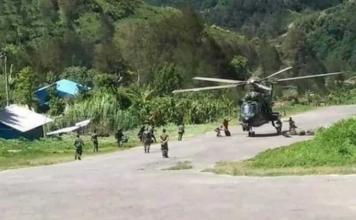 Indonesian military forces conduct operations in Intan Jaya, Papua province