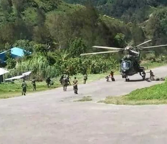Indonesian military forces conduct operations in Intan Jaya, Papua province