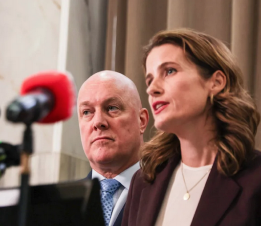 NZ Prime Minister Christopher Luxon and Finance Minister Nicola Willis