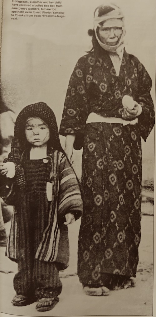 Nagasaki bomb victims in 1945