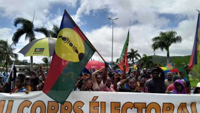 A pro-Kanak independence rally for New Caledonia