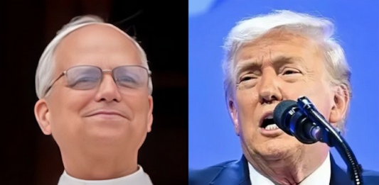 Pope Leo and US President Donald Trump