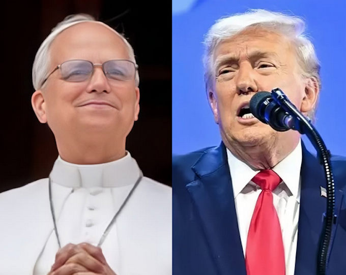 Pope Leo & Trump APR-CIU 680wide Pope Leo and US President Donald Trump