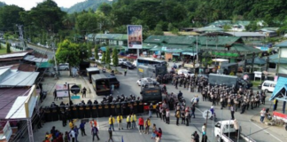 Indonesian security forces crack down on a Papuan protest over the Puncak massacre