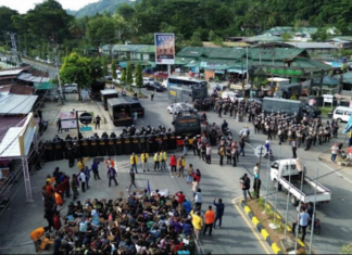 Indonesian security forces crack down on a Papuan protest over the Puncak massacre