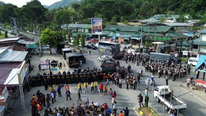 Indonesian security forces crack down on a Papuan protest over the Puncak massacre