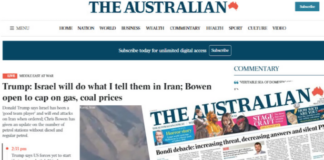 This isn’t journalism – Australia’s Bowen beat-up and the Iran war The "Israelian" . . . media managed complicity
