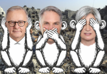 Australia, the country, as a political entity, its government, its major institutions, its official voice to the world, was quiet over the Gaza genocide