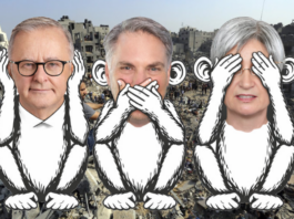 Australia, the country, as a political entity, its government, its major institutions, its official voice to the world, was quiet over the Gaza genocide