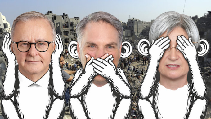 Australia, the country, as a political entity, its government, its major institutions, its official voice to the world, was quiet over the Gaza genocide