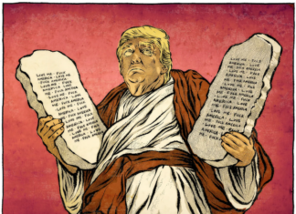 Holy Shit. Cartoon by Mr Fish