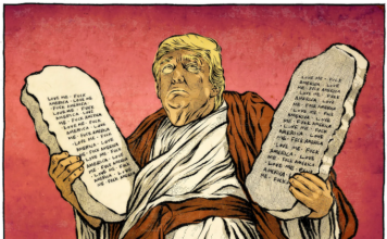 Holy Shit. Cartoon by Mr Fish