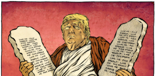 Holy Shit. Cartoon by Mr Fish