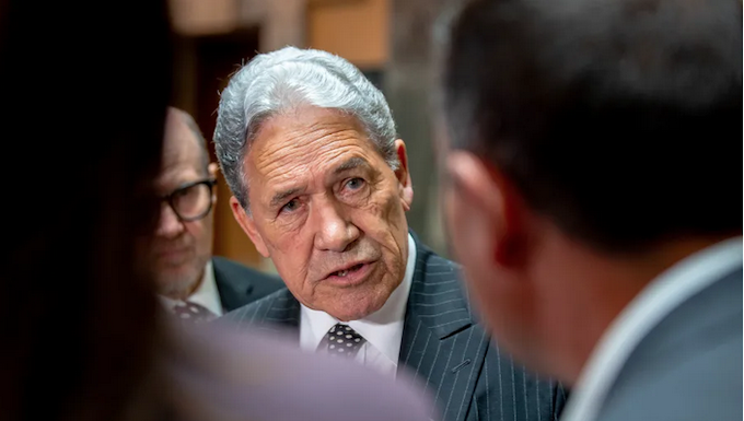 NZ Foreign Minister Winston Peters