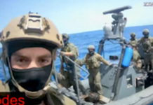 Israeli military pictured boarding the Global Sumud Flotilla yacht Abodes