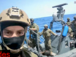 Israeli military pictured boarding the Global Sumud Flotilla yacht Abodes