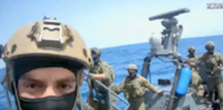 Israeli military pictured boarding the Global Sumud Flotilla yacht Abodes