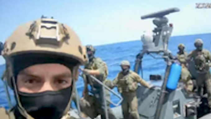 Türkiye condemns new Israeli ‘piracy’ against Gaza aid flotilla in international waters Israeli military pictured boarding the Global Sumud Flotilla yacht Abodes