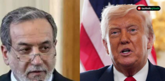 Defiant Iranian Foreign Minister Abbas Araghchi (left) and humbled US President Donald Trump