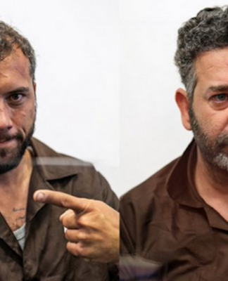 Two foreign activists -- Brazilian Thiago Ávila and Spanish Palestinian Saif Abukeshek -- from a Gaza-bound flotilla who were kidnapped and taken to Israel for interrogation and appeared before an Israeli court on May 3 and again two days later
