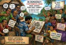 "Without cartoonists, power goes unchecked"