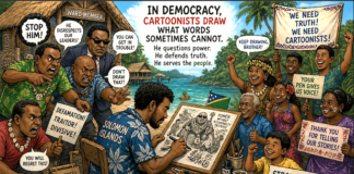 "Without cartoonists, power goes unchecked"