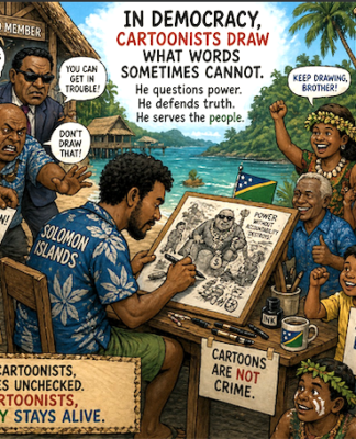 "Without cartoonists, power goes unchecked"