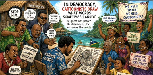 "Without cartoonists, power goes unchecked"
