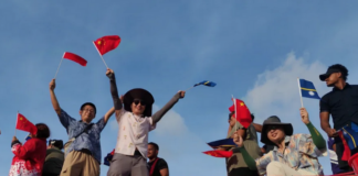Chinese embassy staff in Nauru with government officials hosted a New Year Candy Parade on 2 January 2026
