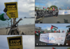 "Hands off Iran" . . . New Zealand protesters make their voices heard in opposition to the Israeli genocide in Gaza and the war on Iran near Devonport Naval Base in Auckland