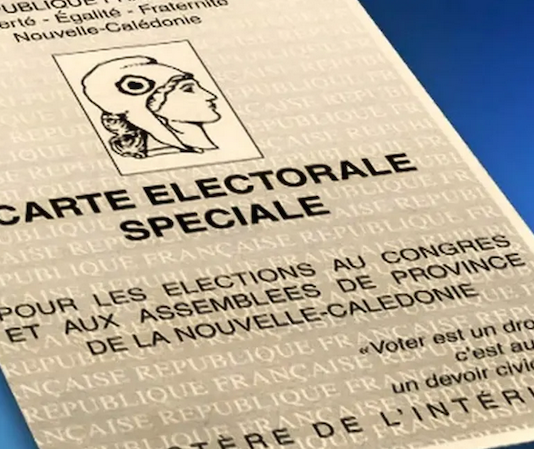 New Caledonia’s special electoral card for Congress and provincial elections