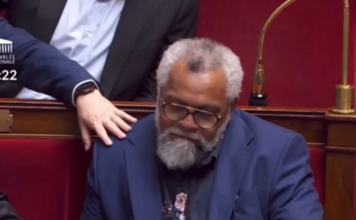 New Caledonia’s MP at the French National Assembly Emmanuel Tjibaou (pro-independence) after the French National Assembly endorsed changes in New Caledonia’s electoral roll for provincial elections