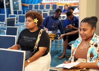 Fiji journalists at the FMA's annual general meeting in March