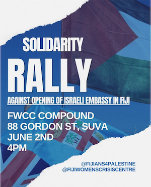 The Fiji solidarity rally planned for Tuesday
