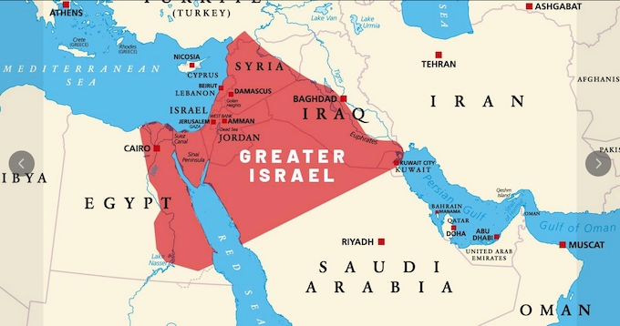 Greater Israel map