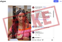 The AI-generated fake footage on Instagram shared by an Indonesian nationalist account @bersamaastacita showing Koteka Wenda speaking out