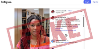 The AI-generated fake footage on Instagram shared by an Indonesian nationalist account @bersamaastacita showing Koteka Wenda speaking out