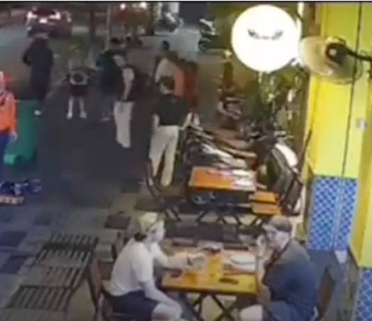 The moment "Coconut Cartel" ringleader Lorenzo Lemalu Tovia was gunned down