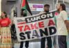 New Zealand Gaza flotilla supporters welcome home two Kiwi activists from brutal Israeli detention at the weekend