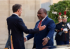 French President Emmanuel Macron and Papua New Guinea PM James Marape meeting