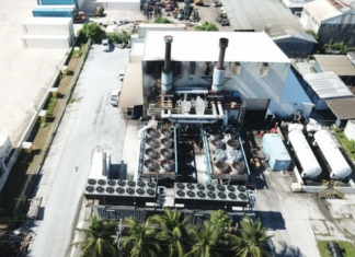Majuro reels from huge power rate increase, as govt steps up cash programmes A drone view of the Marshalls Energy Company's main power plant in Majuro