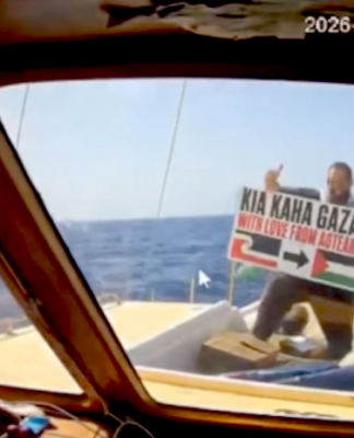 Mousa Taher on board Ksar Sabadad