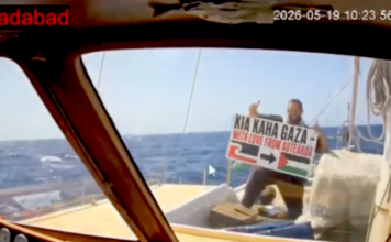 Mousa Taher on board Ksar Sabadad
