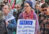 A New Zealand protest over the Gaza genocide with a focus on the media