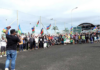 About 200 protesters in the Vallée-du-Tir yesterday marked the second anniversary of the pro-independence protests that erupted into riots in Nouméa