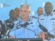 New Zealand Police Commissioner Richard Chambers flanked by regional police chiefs and Commissioner Rusiate Tudravu
