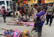 ‘They’re wiping us out’ – church leader warns about young West Papuans killed in escalating conflict A photo of Indigenous West Papuan civilians in Distrik Tembagapura, Mimika, Central Papua, allegedly wounded by use of excessive force by Indonesian military
