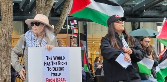 "The world has the right to defend itself from Israel"